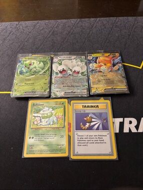 Pokémon Card Lot - Sprigatito, Maushold, Pawmot, Bulbasaur + Trainer